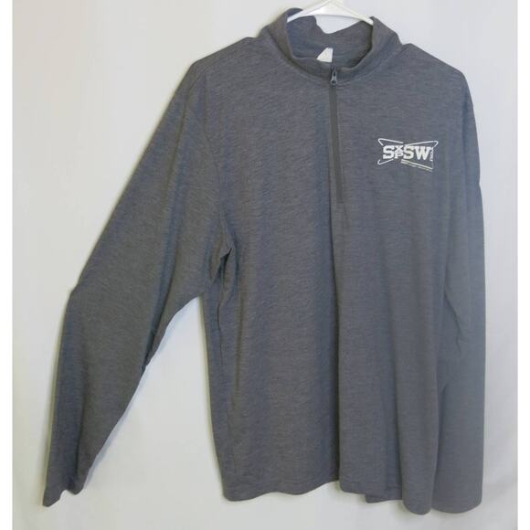 SONIC DRIVE IN National Convention Shirt Size L Long Sleeve 1/4 Zip Gray Casual - Picture 5 of 10